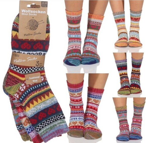 Pairs womens wollsocken wool - 6,