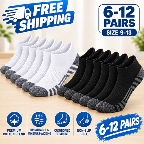 Pairs mens plain solid - 6-12,
